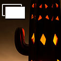 Russell Seitz Photography - Hooks and Lattice - Decorative Cactus Lantern